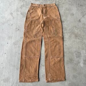 Vintage Y2K Carhartt brown double knee work wear carpenter pants